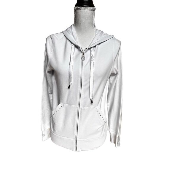 Christine  Alexander white jacket with rhinestones size small - Picture 1 of 13
